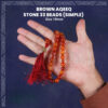Brown Aqeeq Stone 33 Beads (10mm) Simple Tasbih / Zikr Tasbih