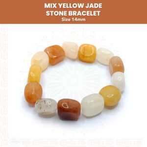 Handmade Mix Yellow Jade Stone Bracelet