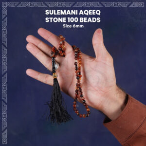 Sulemani Aqeeq Stone 100 Beads (6mm) Tasbih / Zikr Tasbih