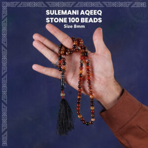 Sulemani Aqeeq Stone 100 Beads (8mm) Tasbih / Zikr Tasbih