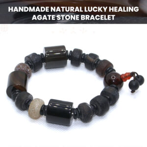 Handmade Natural Lucky Healing Agate Stone Bracelet