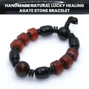 Handmade Natural Lucky Healing Agate Stone Bracelet