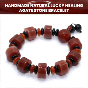 Handmade Natural Lucky Healing Agate Stone Bracelet