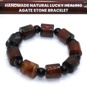 Handmade Natural Lucky Healing Agate Stone Bracelet