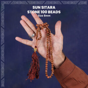 Sun Stars Stone 100 Beads (8mm) Tasbih / Zikr Tasbih