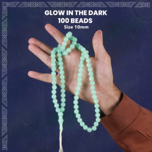 Handmade Glow in The Dark 100 Beads Tasbih / Zikr Tasbih