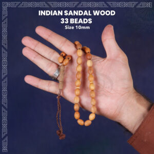 Indian Sandal Wood 33 Beads (10mm) Tasbih / Zikr Tasbih