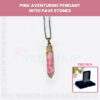 Pink Aventurine Pendant With Pave