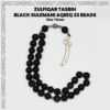 Zulfiqar Tasbih Black Sulemani Aqeeq 33 Beads (10mm) Tasbih / Zikr Tasbih