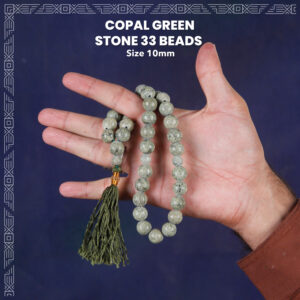 Copal Green Stone 33 (10mm) Beads Tasbih / Zikr Tasbih